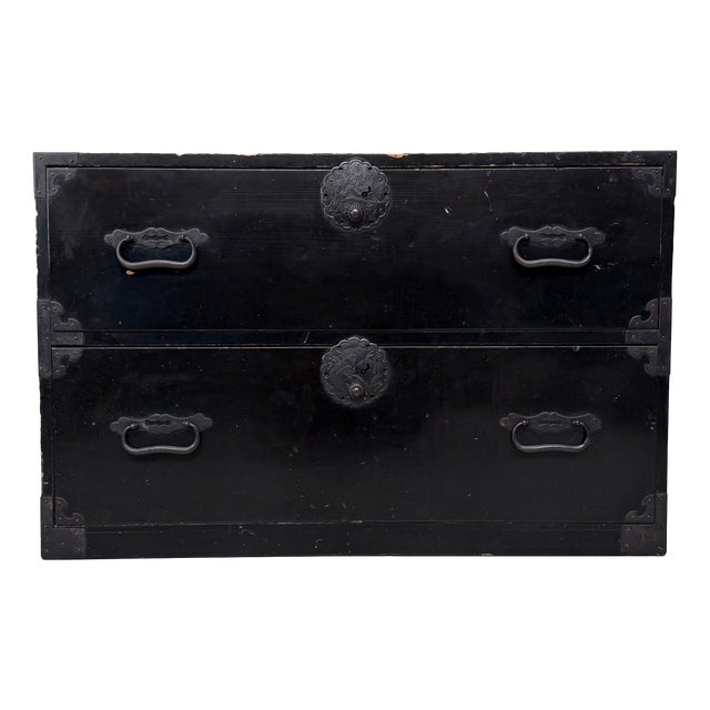 Antique Japanese Kimono Tansu Chest, 1910 For Sale