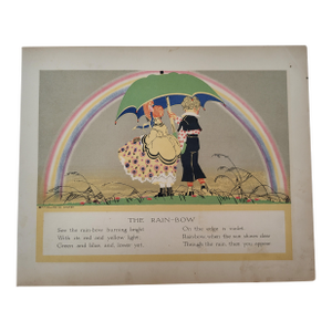 1910s/1920s Children's Book Illustration, 'The Rain-Bow' & 'The Swallows'