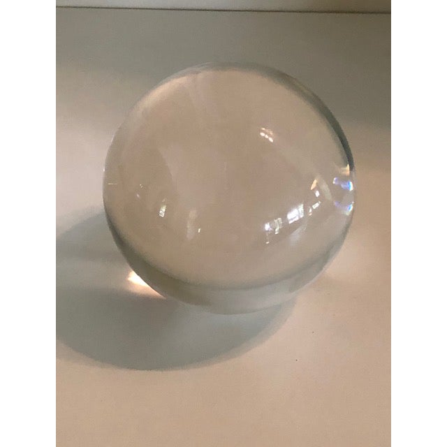 Glass Orbs On Antiqued Custom Wood Bases A Pair Chairish