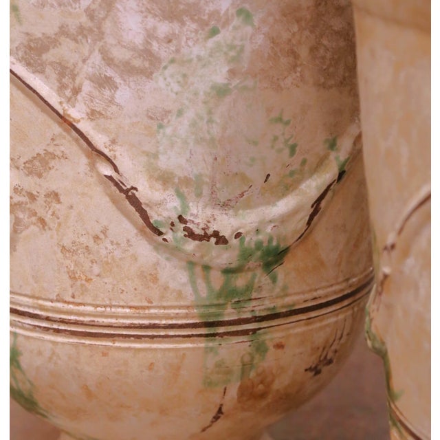 Pair of French Antiqued Anduze Terracotta Garden Vases From Terre Figuière For Sale - Image 9 of 14