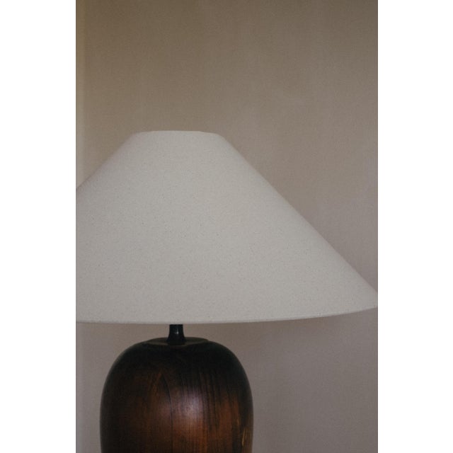 Large Wooden Table Lamp For Sale - Image 5 of 10