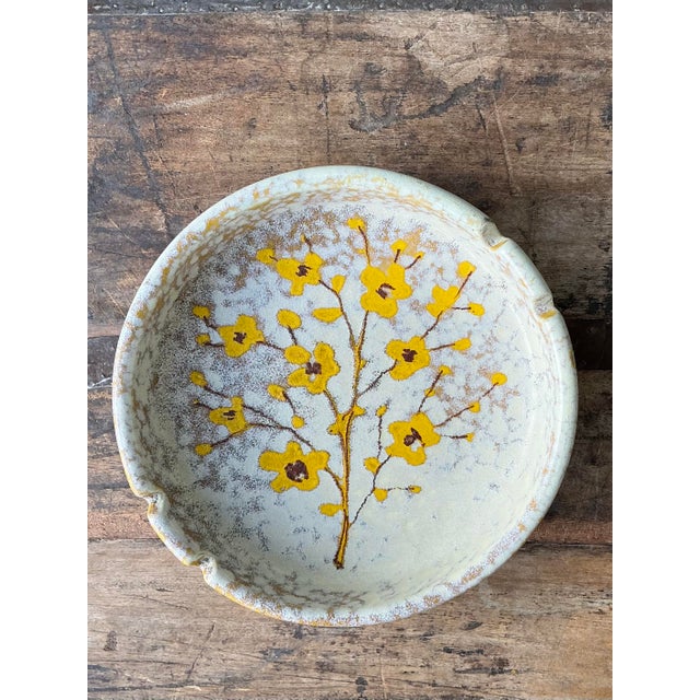 Mid-Century Modern Vintage Italian Glazed Ceramic Ashtray For Sale - Image 3 of 12