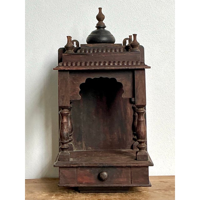 Vintage Boho Carved Wood Altar For Sale - Image 11 of 11