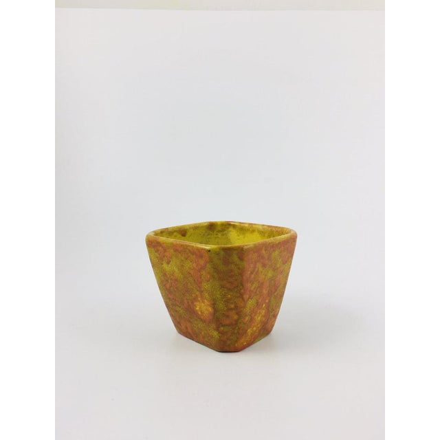 Orange Ceramic Flower Pot by Kornfeld János, 1960s For Sale - Image 8 of 10