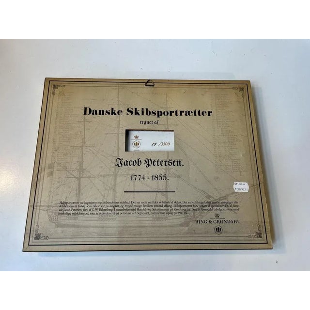 Ship Portraits in Porcelain by Jakob Petersen for Bing & Grøndahl, 1970s, Set of 4 For Sale - Image 10 of 11