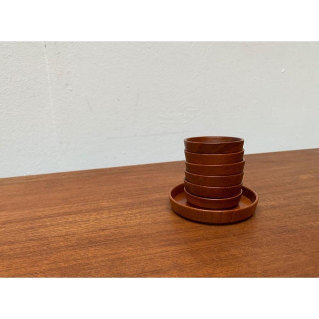 Mid-Century Wooden Bowls, 1960s, Set of 7 For Sale - Image 12 of 15