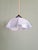 1920s Art Deco Pendant Light in Pleated Mauve Opaline Glass, 1920s For Sale - Image 5 of 13