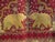 19th Century Silver and Gold Indian Embroidery Tapestry With Two Elephants For Sale - Image 6 of 13