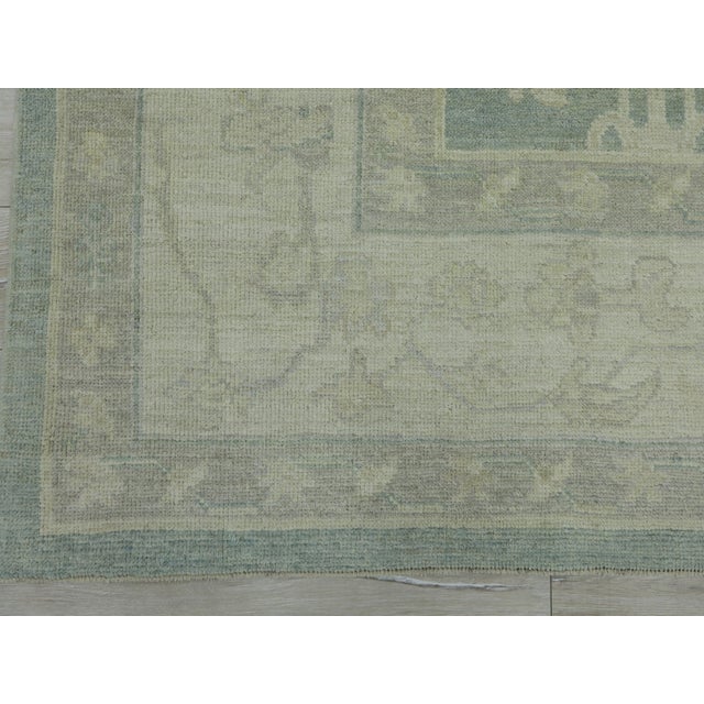 Textile Turkish Oushak Rug 9'4" x 12'7" For Sale - Image 7 of 7