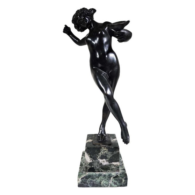 Classic Bronze Sculpture Maiden of Ancient Greece by Luigi De Luca, 1880s For Sale - Image 12 of 16