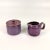 Late 20th Century Vintage Purple Glazed Ceramic Creamer & Sugar Set- 2 Pieces For Sale - Image 5 of 5