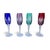 1970s Ajka Carolyne Crystal Bohemian Fluted Champagne Glass Caroline Set of 4 For Sale - Image 12 of 12