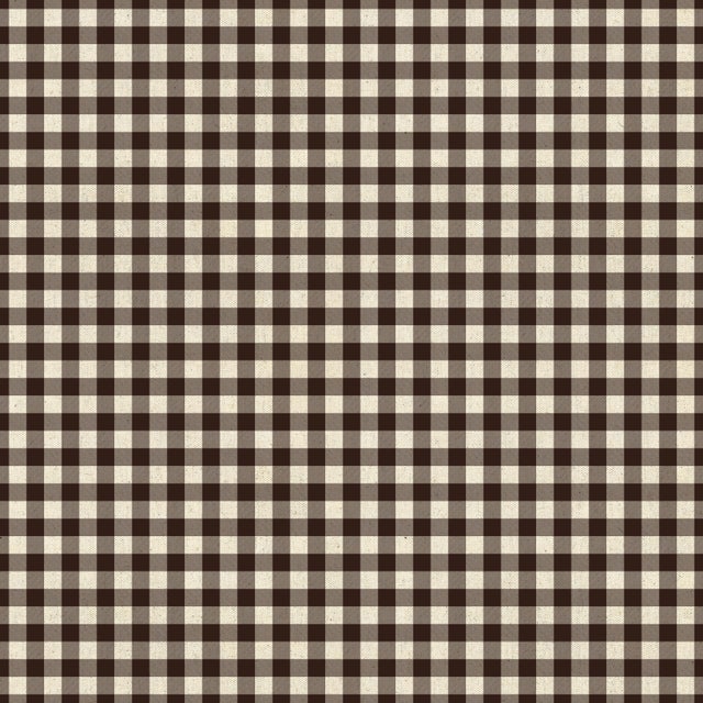 Textile Elle Ruffle Slipcover Armchair in Classic Gingham Chocolate Ctl For Sale - Image 7 of 8