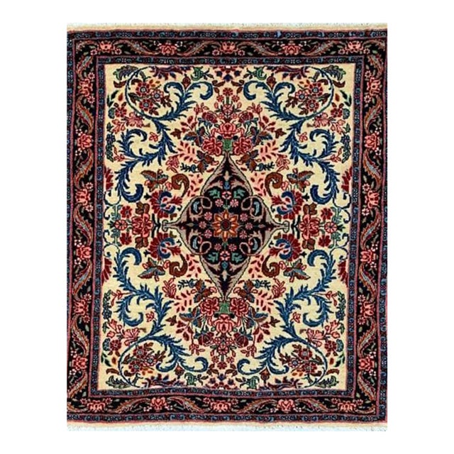 1990s Old Persian Bijar Masterpiece Rug 2'2" X 2'7" For Sale