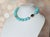 Modern Genuine Mexican Sonora Turquoise Beaded Necklace With Karl Lagerfeld Logo Clasp For Sale - Image 3 of 9
