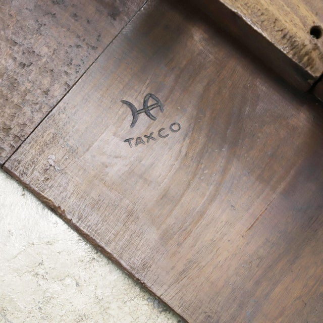 1940s Hector Aguilar Center Table Made in Mezquite Wood For Sale - Image 16 of 17