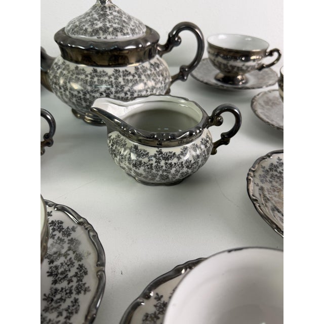 Mitterteich Tea Service for 12 in Porcelain, Bavaria, 1931, Set of 29 For Sale - Image 11 of 15