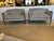 Newly Upholstered Mahogany & Grey Velvet Settees Loveseats -a Pair For Sale - Image 13 of 14