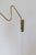 1960s Mid-Century Wall Light in Brass and Cotton Shade, Sweden, 1960 For Sale - Image 5 of 12