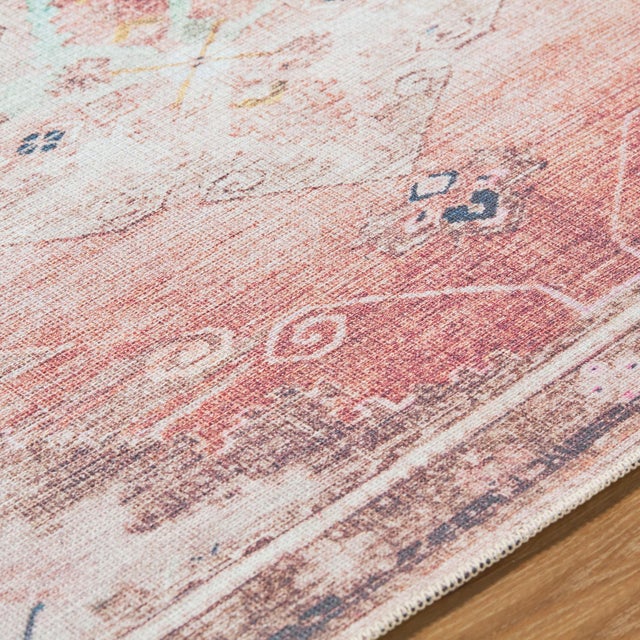 Traditional Amelie Machine Woven Rug Rust 9x12 For Sale - Image 3 of 5