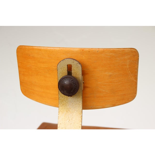 Vintage Industrial Workshop Chair by Ama Elastik, 1950s For Sale - Image 10 of 17