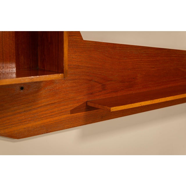 Architectural Shelving Unit in Teak, Italy, 1960s For Sale - Image 6 of 10