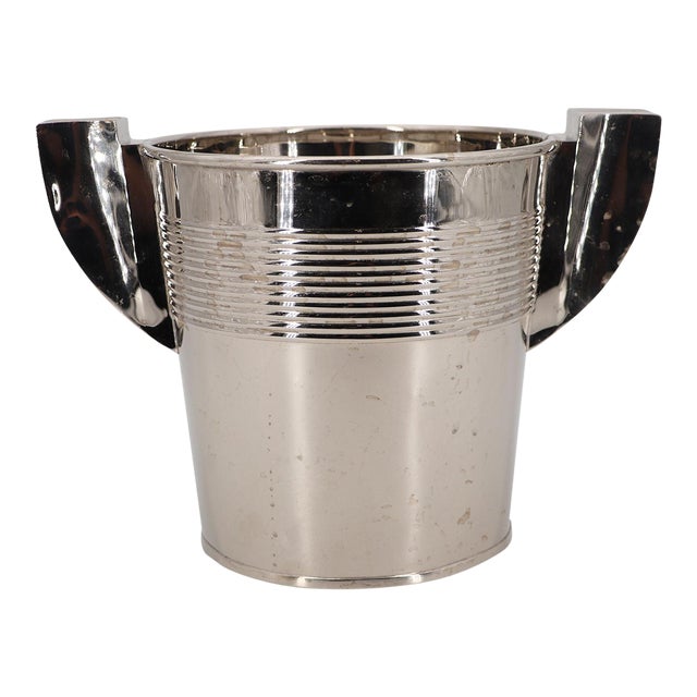 1930s Stunning French Art Deco Ice Bucket For Sale