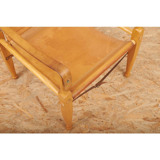 Colonial Armchair with Beechwood Frame and Leather Upholstery by Wilhelm Kienzle for Wohnbedarf, 1928 For Sale - Image 13 of 16