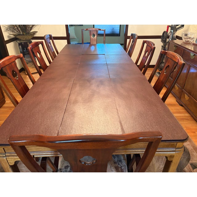 1980s Thomasville "Horizon" Collection Dining Table & Chairs For Sale - Image 10 of 10