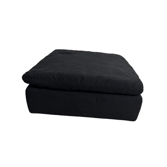 Restoration Hardware Restoration Hardware Cloud Modular Ottoman, Black - New For Sale - Image 4 of 10