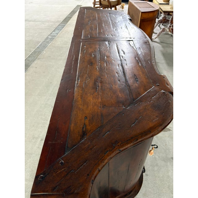 Wood Country French Oak Sideboard or Buffet With Lots of Storage, Mid 20th Century For Sale - Image 7 of 9
