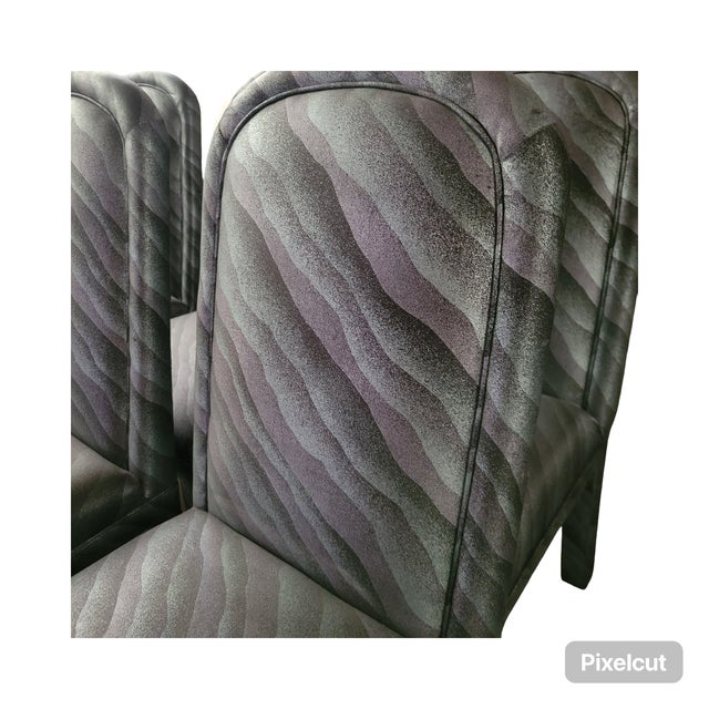 1980s Set of 6 Post Modern Dining Chairs For Sale - Image 6 of 8