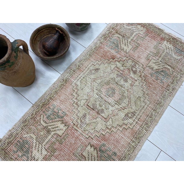 Oushak Bohemian Floral Rug For Sale - Image 4 of 5