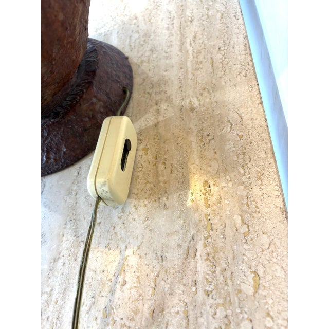 1970s Faux-Stone Table Lamps Set of 2 For Sale - Image 5 of 5