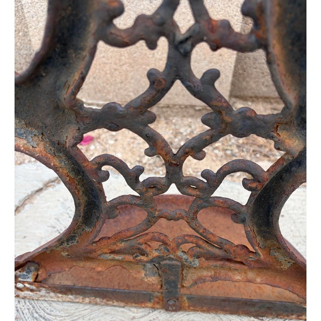 Offered is a magnificent, authentic pair of late 19th-century Victorian Gothic Revival architectural wall-hanging planter...