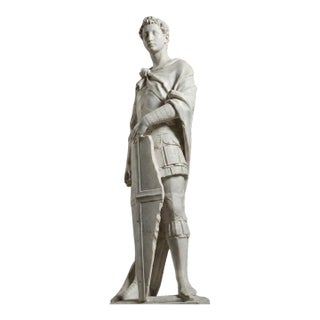 Saint George – Classical Marble Warrior Sculpture For Sale