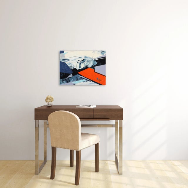 Blue "Abstract Landscape #137" Contemporary Acrylic Painting by Paul Kirley For Sale - Image 8 of 10