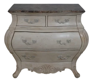 Marble Top Italian Style Commode Chest
