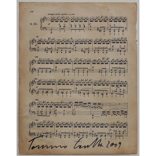 Musical Notes'' is a beautiful artwork in mixed media, tempera and collage on a musical note, realized in 2009 by Tommaso...