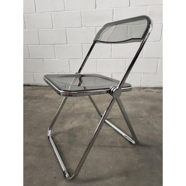 Mid-Century Transparent Folding Chair For Sale - Image 6 of 10
