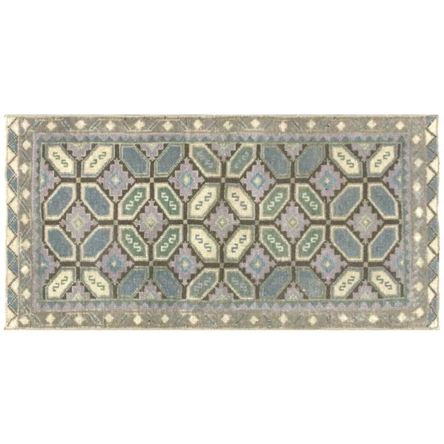 1960s Turkish Oushak Yastic Rug For Sale - Image 4 of 4
