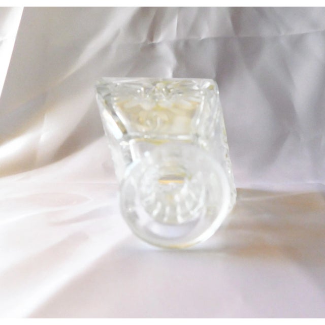 Vintage 1950s Cut Crystal Perfume Bottle For Sale - Image 4 of 7