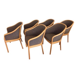 Ward Bennett for Brickel Associates "Landmark" Chairs - Set of 6 For Sale
