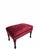 Late 19th Century French Napoleon III Button-Tufted Lounge Chair & Ottoman in Original Red Velvet For Sale - Image 12 of 12