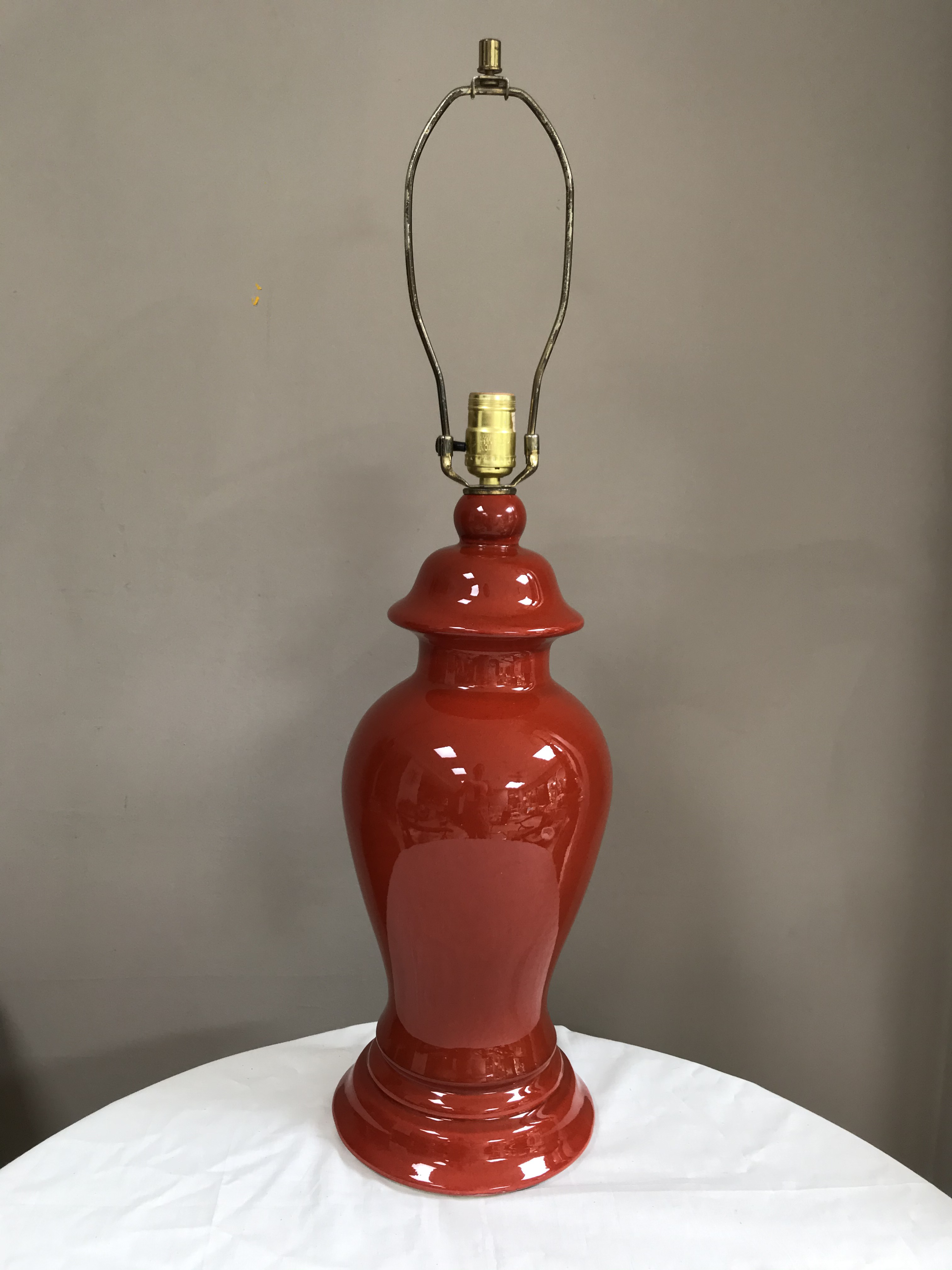 red ginger jar table lamps