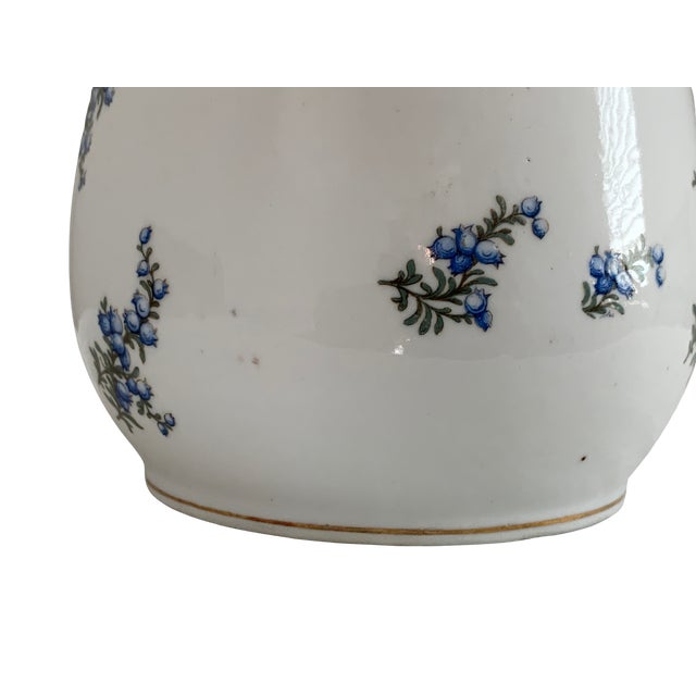 Antique R. Delinières & Cie Limoges Gilt Porcelain Chocolate Pot With Shell Finial For Sale - Image 14 of 17