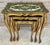 Brown Italian Florentine Neoclassical Nesting Tables in Giltwood, 1960s, Set of 3 For Sale - Image 8 of 18