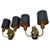 Superb pair of Maison Baguès Horse sconces, Wall lights in 2 patina bronze. 2 lights, 40 watts max bulb per light In...