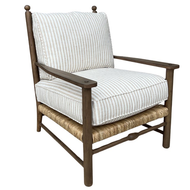 Traditional Cr Laine June Rush Chair and Ottoman Set For Sale - Image 3 of 13