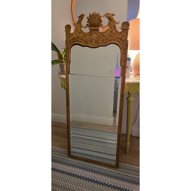 1990s Queen Anne Style Mirror, Mirror Fair Nyc 1990's Style #6657 For Sale - Image 5 of 6